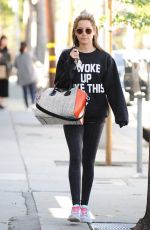 ASHLEY TISDALE Heading to a Gym in West Hollywood 0503