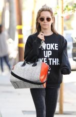 ASHLEY TISDALE Heading to a Gym in West Hollywood 0503