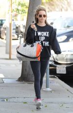 ASHLEY TISDALE Heading to a Gym in West Hollywood 0503