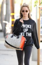 ASHLEY TISDALE Heading to a Gym in West Hollywood 0503