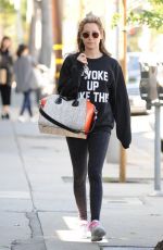 ASHLEY TISDALE Heading to a Gym in West Hollywood 0503