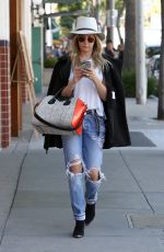 ASHLEY TISDALE in Ripped Jeans Out and About in Beverly Hills 1203