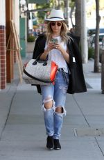 ASHLEY TISDALE in Ripped Jeans Out and About in Beverly Hills 1203