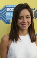 AUBREY PLAZA at Fresno Premiere at SXSW in Austin
