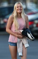 AVA SAMBORA in Jeans Shorts Out and About in Calabasas 2503
