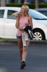 AVA SAMBORA in Jeans Shorts Out and About in Calabasas 2503