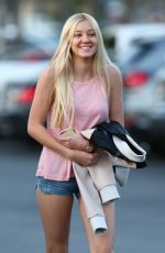 AVA SAMBORA in Jeans Shorts Out and About in Calabasas 2503