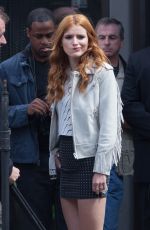 BELLA THORNE on the Set of Alvin and Chipminks: Road Trip in Georgia