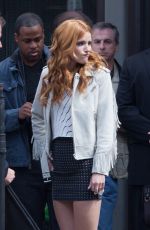 BELLA THORNE on the Set of Alvin and Chipminks: Road Trip in Georgia