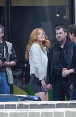 BELLA THORNE on the Set of Alvin and Chipminks: Road Trip in Georgia