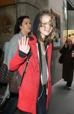 BRIDGIT MENDLER Leaves Rockefeller Center in New York