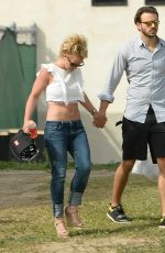 BRITNEY SPEARS and Charlie Ebersol at Her Son Soccer Game
