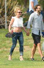BRITNEY SPEARS and Charlie Ebersol at Her Son Soccer Game