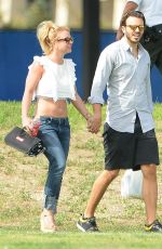 BRITNEY SPEARS and Charlie Ebersol at Her Son Soccer Game