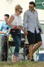 BRITNEY SPEARS and Charlie Ebersol at Her Son Soccer Game