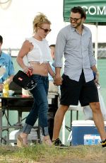 BRITNEY SPEARS and Charlie Ebersol at Her Son Soccer Game