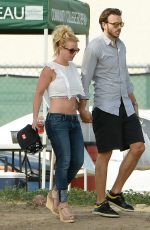 BRITNEY SPEARS and Charlie Ebersol at Her Son Soccer Game