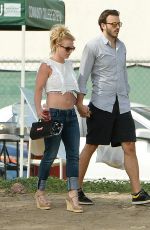 BRITNEY SPEARS and Charlie Ebersol at Her Son Soccer Game