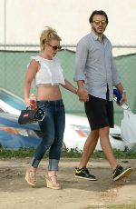 BRITNEY SPEARS and Charlie Ebersol at Her Son Soccer Game