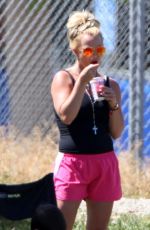BRITNEY SPEARS at Soccer Game in Woodland Hills