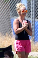 BRITNEY SPEARS at Soccer Game in Woodland Hills