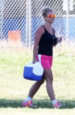 BRITNEY SPEARS at Soccer Game in Woodland Hills