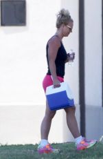 BRITNEY SPEARS at Soccer Game in Woodland Hills