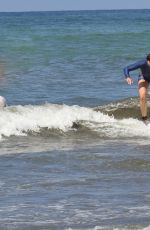 BROOKE SHIELDS Surfing in Costa Rica