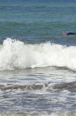 BROOKE SHIELDS Surfing in Costa Rica