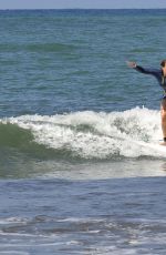 BROOKE SHIELDS Surfing in Costa Rica
