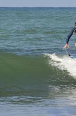 BROOKE SHIELDS Surfing in Costa Rica