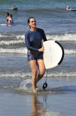 BROOKE SHIELDS Surfing in Costa Rica