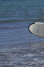 BROOKE SHIELDS Surfing in Costa Rica