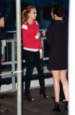 CARA DELEVINGNE and DAKOT JOHNSON Leaves Karl Lagerfeld’s Cruise with Karl Boat Party in New York