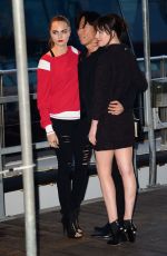 CARA DELEVINGNE and DAKOT JOHNSON Leaves Karl Lagerfeld’s Cruise with Karl Boat Party in New York