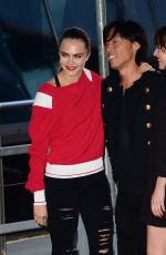CARA DELEVINGNE and DAKOT JOHNSON Leaves Karl Lagerfeld’s Cruise with Karl Boat Party in New York