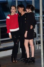 CARA DELEVINGNE and DAKOT JOHNSON Leaves Karl Lagerfeld’s Cruise with Karl Boat Party in New York