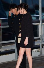 CARA DELEVINGNE and DAKOT JOHNSON Leaves Karl Lagerfeld’s Cruise with Karl Boat Party in New York