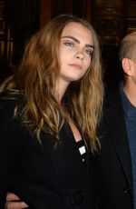CARA DELEVINGNE at Stella Mccartney Fashion Show in Paris