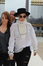 CARA DELEVINGNE Leaves Chanel Fashion Show in Paris