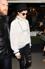 CARA DELEVINGNE Leaves Chanel Fashion Show in Paris