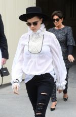 CARA DELEVINGNE Leaves Chanel Fashion Show in Paris