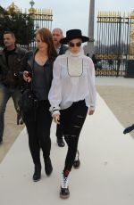 CARA DELEVINGNE Leaves Chanel Fashion Show in Paris