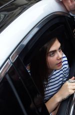 CARA DELEVINGNE Leaves Her Hotel in Paris 1003