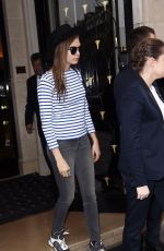 CARA DELEVINGNE Leaves Her Hotel in Paris 1003