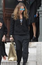 CARA DELEVINGNE Leaves Stella Mccartney Fashion Show