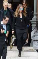 CARA DELEVINGNE Leaves Stella Mccartney Fashion Show