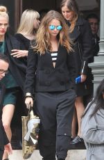 CARA DELEVINGNE Leaves Stella Mccartney Fashion Show
