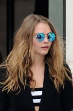 CARA DELEVINGNE Leaves Stella Mccartney Fashion Show
