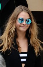 CARA DELEVINGNE Leaves Stella Mccartney Fashion Show